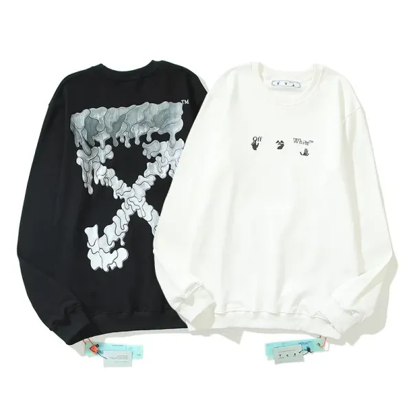 Off-White Arrow Print Black Hoodie - 6