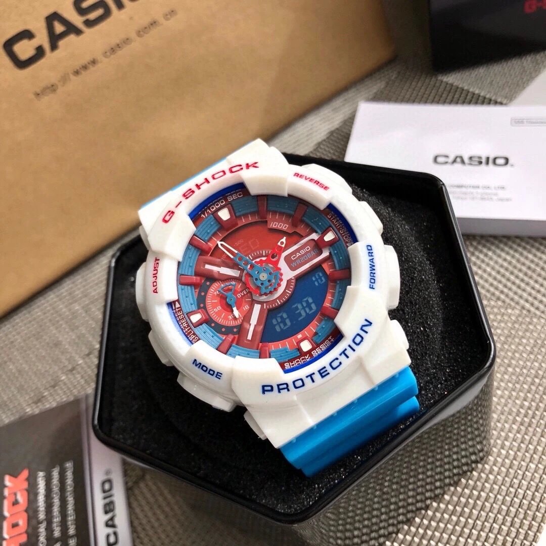 Casio Casio G-Shock White and Red Colorway Watch White