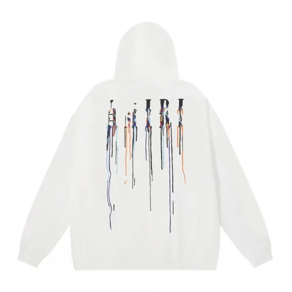 Off-White Paint Drip Hoodie White - 1