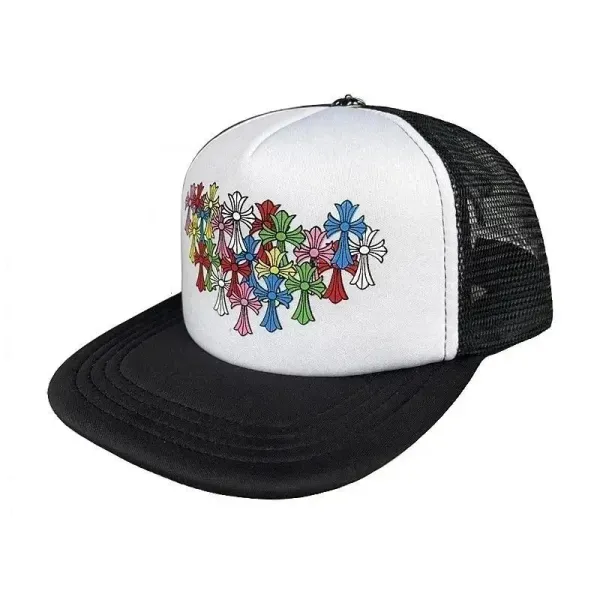 Chrome Hearts Multicolor Cross Cluster Trucker Hat - 1