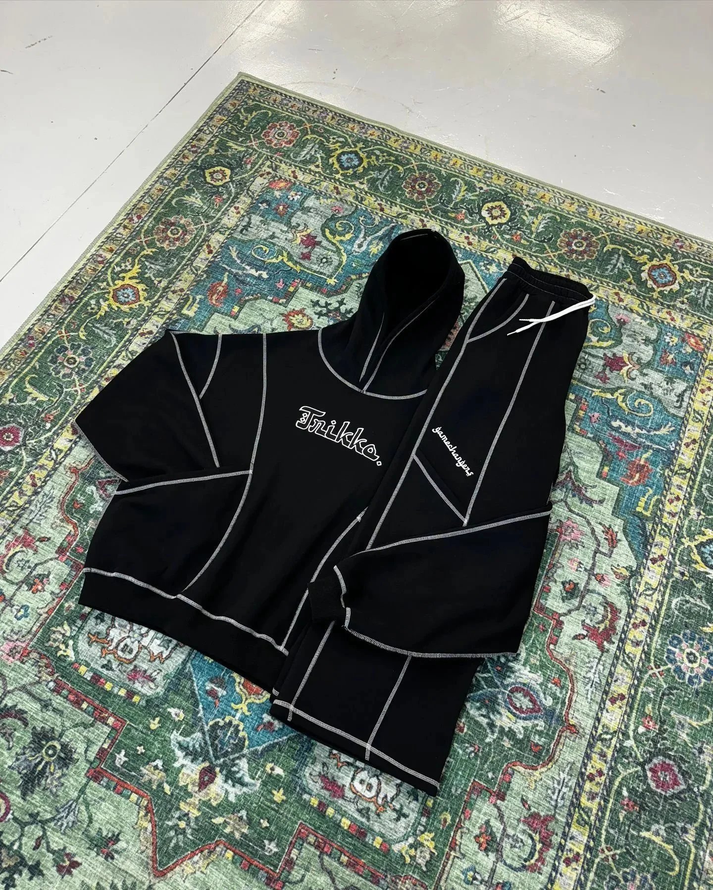 Trukka Hooded Black Streetwear Sweatshirt
