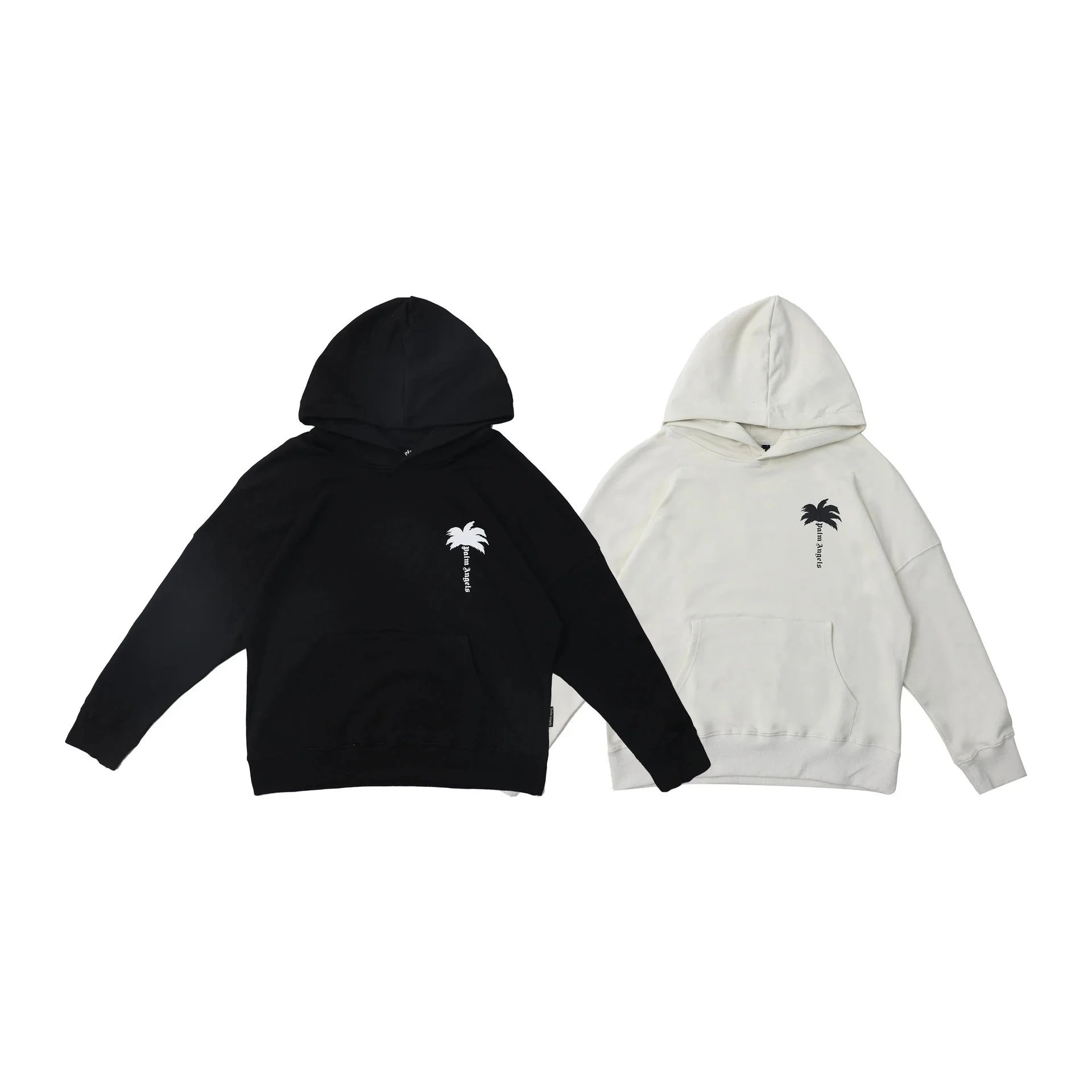 Palm Angels Logo Hoodie Off-White - 6