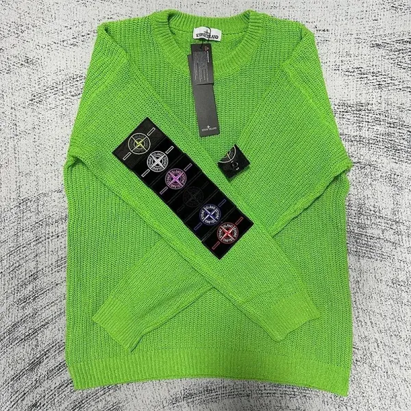 Stone Island Knit Sweater Lime Green - 1