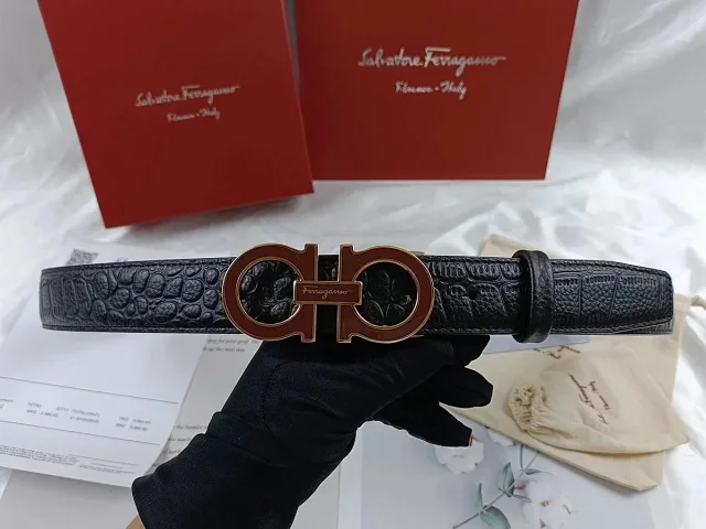 Ferragamo Belts Gancini Buckle Belt product detail image 4