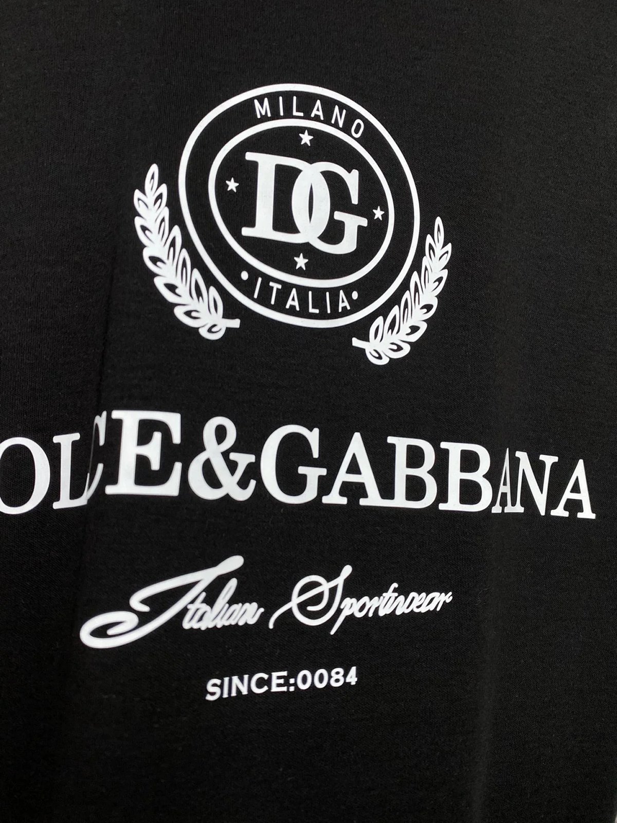 Dolce & Gabbana Logo Print Black Long-Sleeve T-Shirt product detail 5 in Litbuy spreadsheet finds