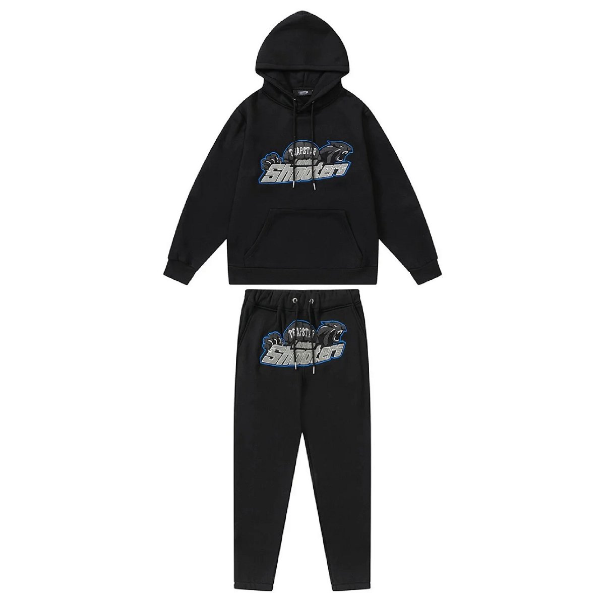 Trapstar Shooters Logo Hoodie and Sweatpants Set Black Casual Set product detail 2 in Litbuy spreadsheet finds