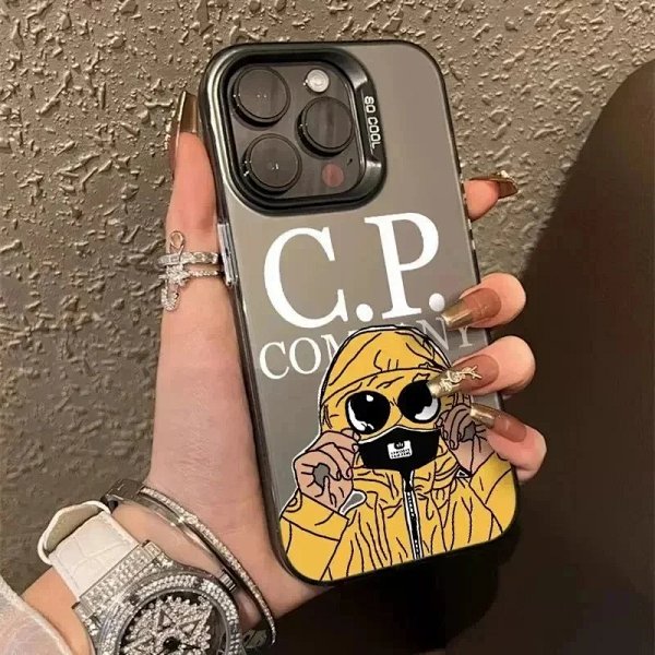 C.P. Company x Cartoon Character Yellow Hoodie Graphic Phone Case product listing in Litbuy spreadsheet finds