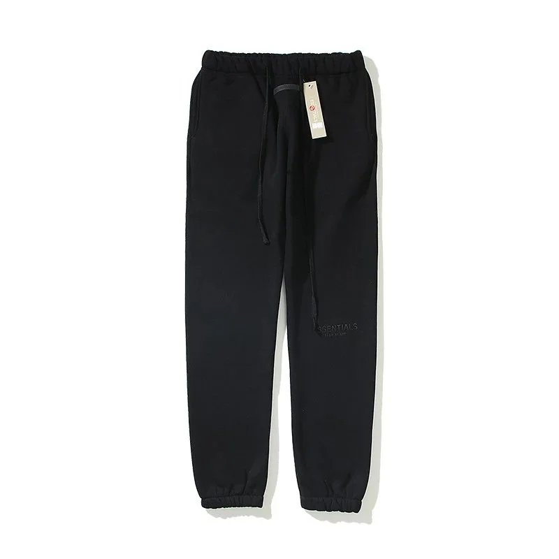 Fear of God Essentials Black Fleece Sweatpants - 8