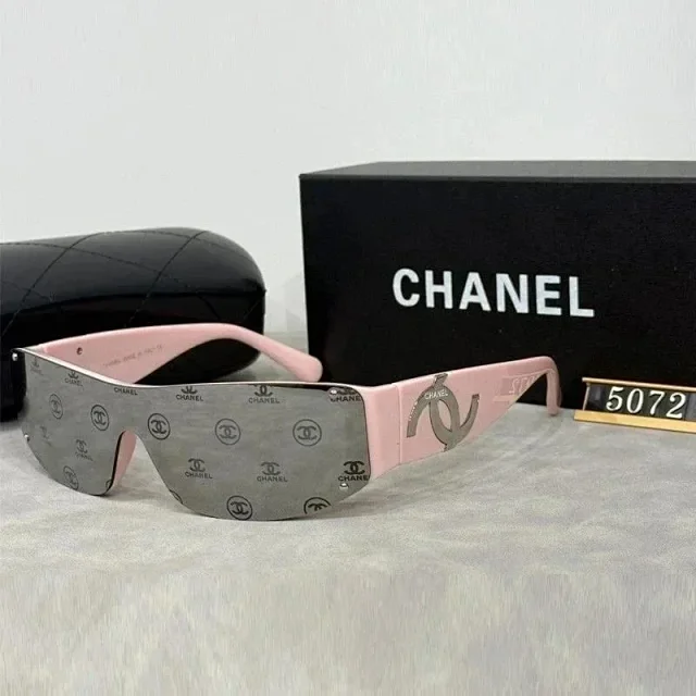 Chanel Eyewear 5072 shield sunglasses with logo temples product detail image 7
