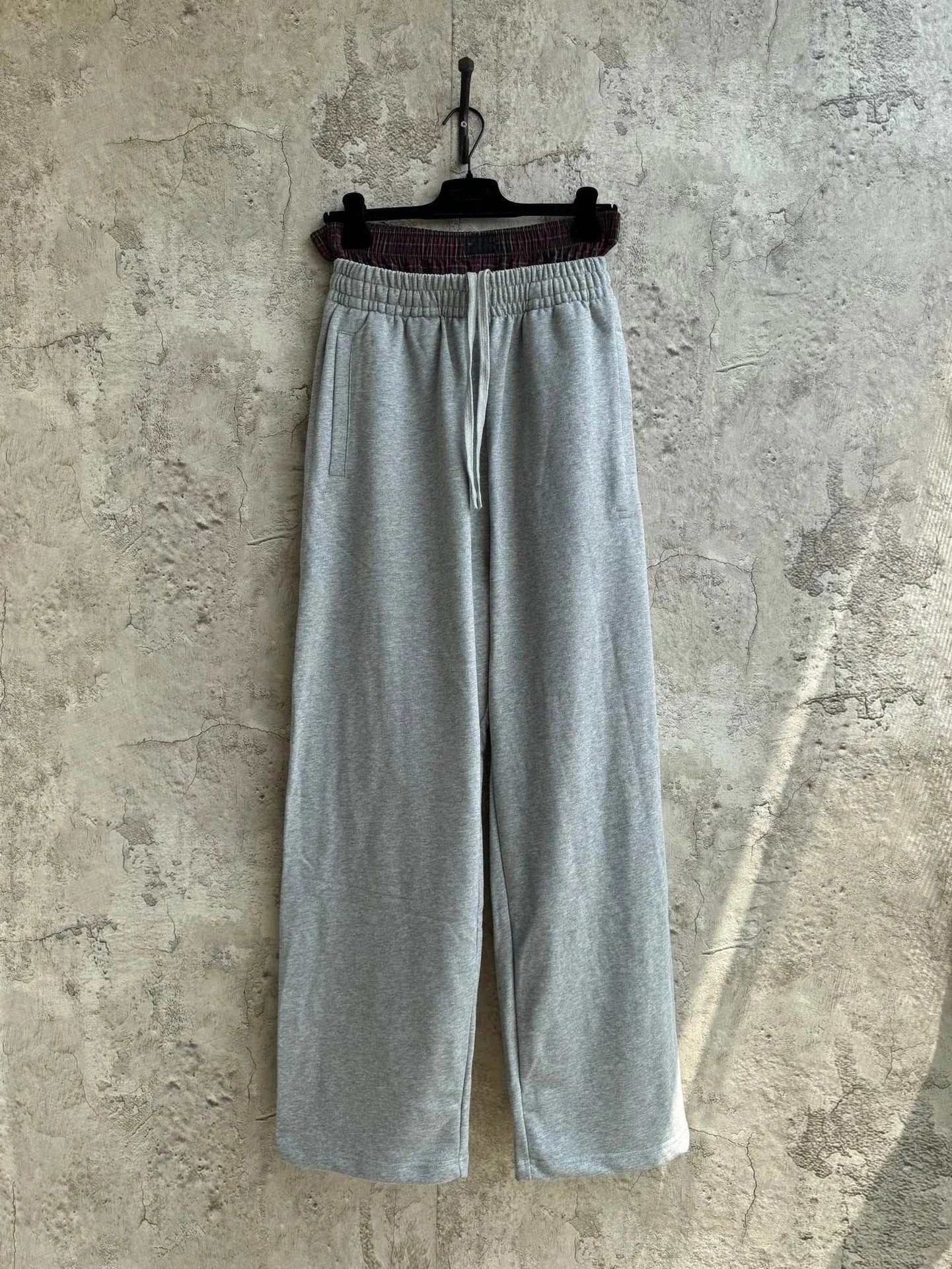 Design Wide-Leg Drawstring Pants Black - 3