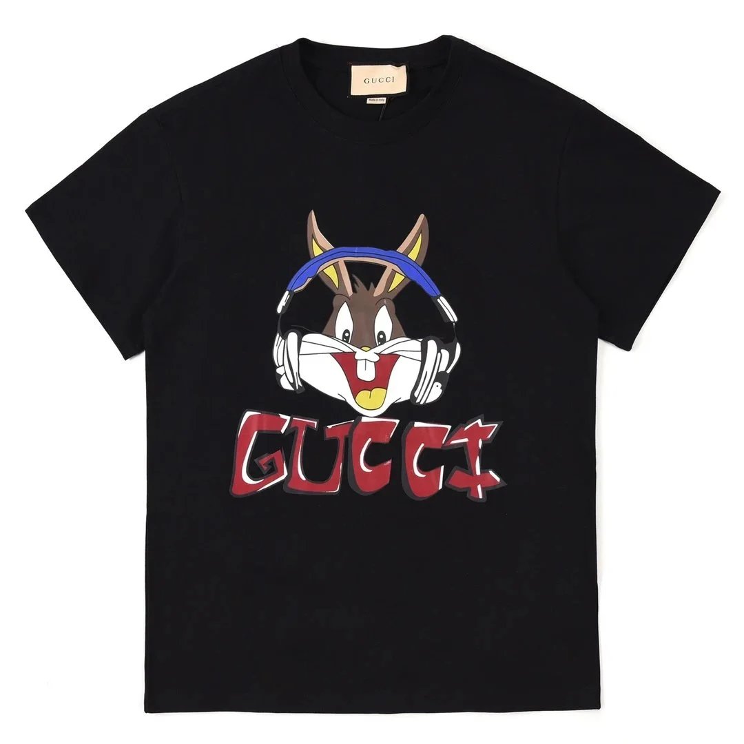 Gucci X Balenciaga White Black Cream Graphic Print Sweatshirt T-Shirt