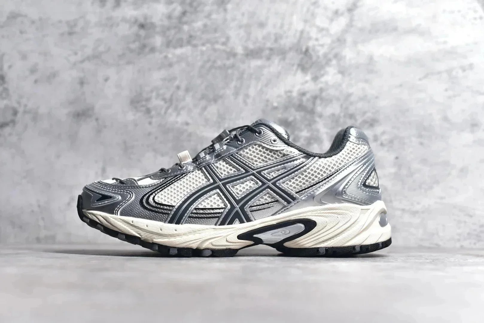 Asics Gel-Kayano 14 Silver Mesh Running Shoes - 1