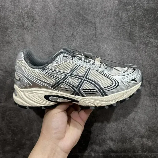 Asics Gel-Kayano 14 Silver Mesh Running Shoes - 1