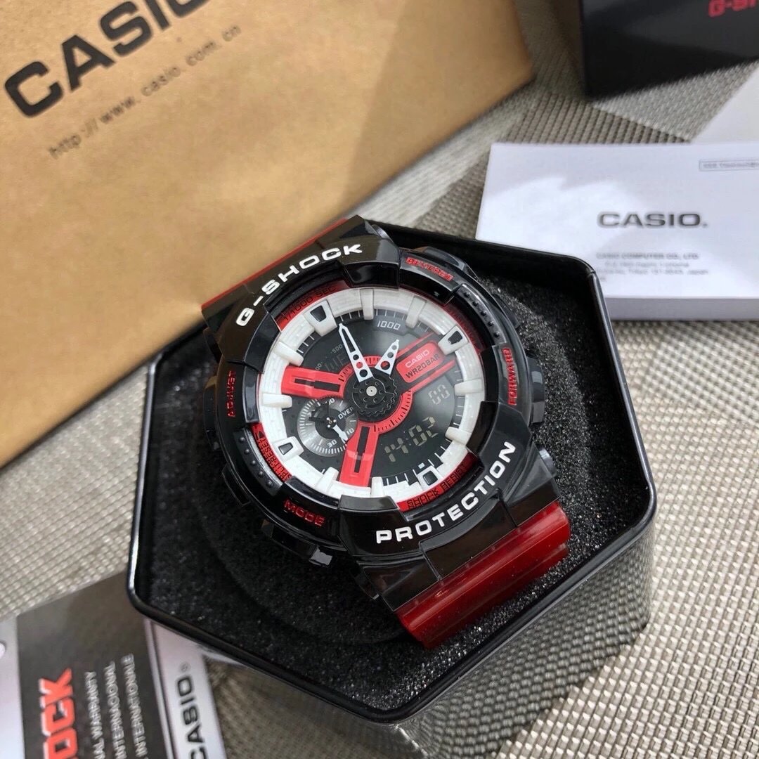Casio Casio G-Shock Protection Red & Black Watch Black