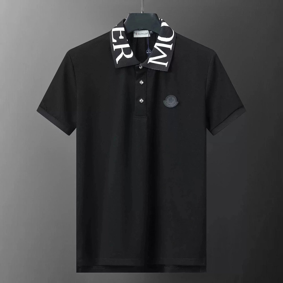 Moncler Logo Polo White Polo Shirt product detail 2 in Litbuy spreadsheet finds