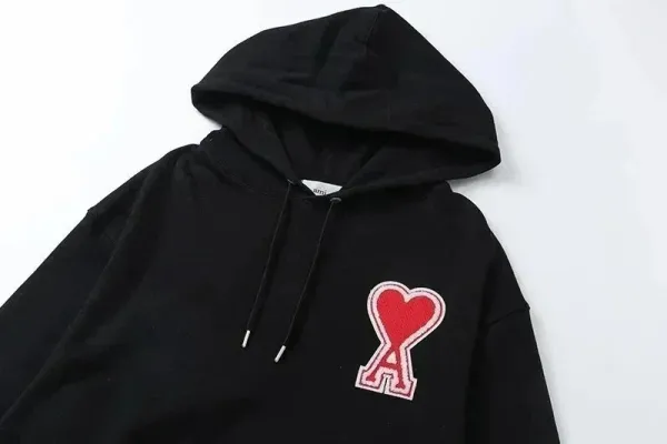 Ami Paris Heart Logo Crewneck Sweatshirt Blue - 5