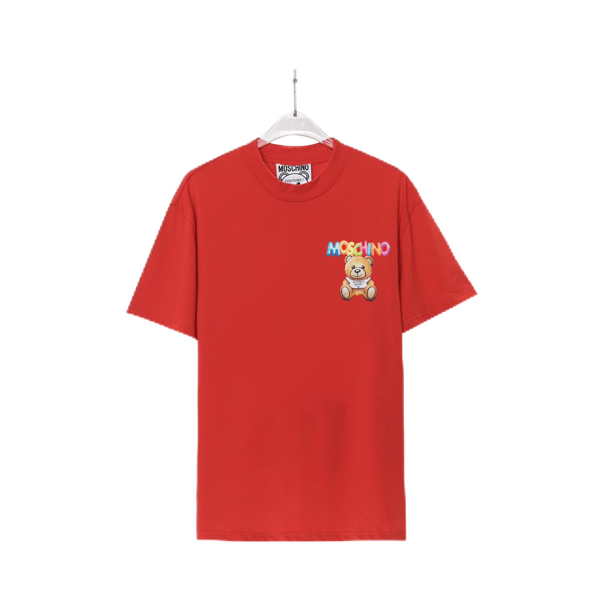 Moschino Moschino Red Teddy Bear Print T-Shirt Red
