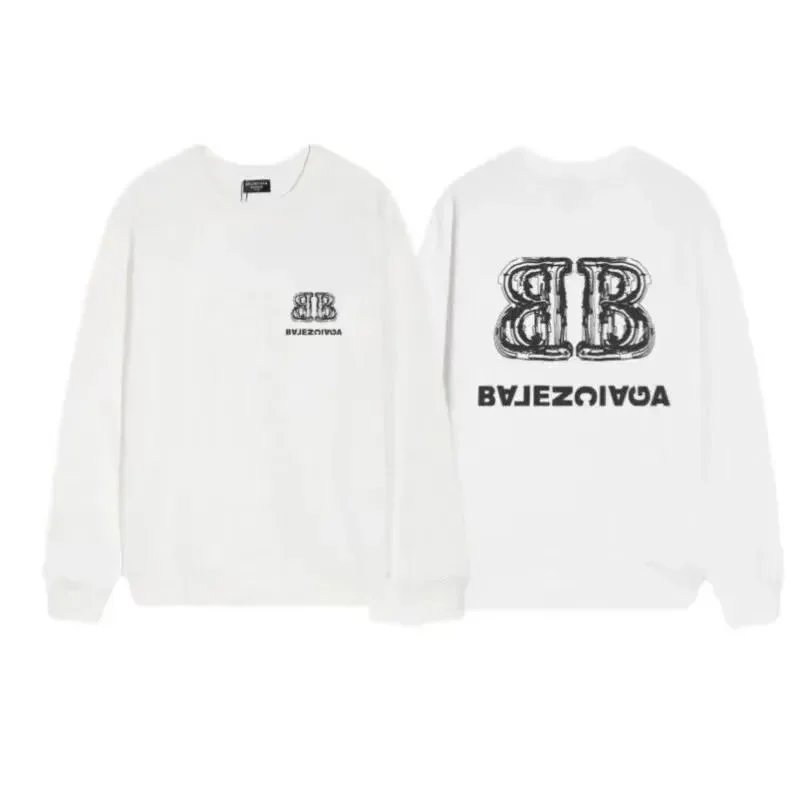 Balenciaga Logo Black Oversized Sweatshirt