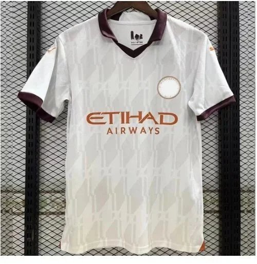 White with red lettering