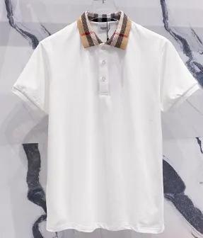 Burberry Classic Check Collar Polo White - 1