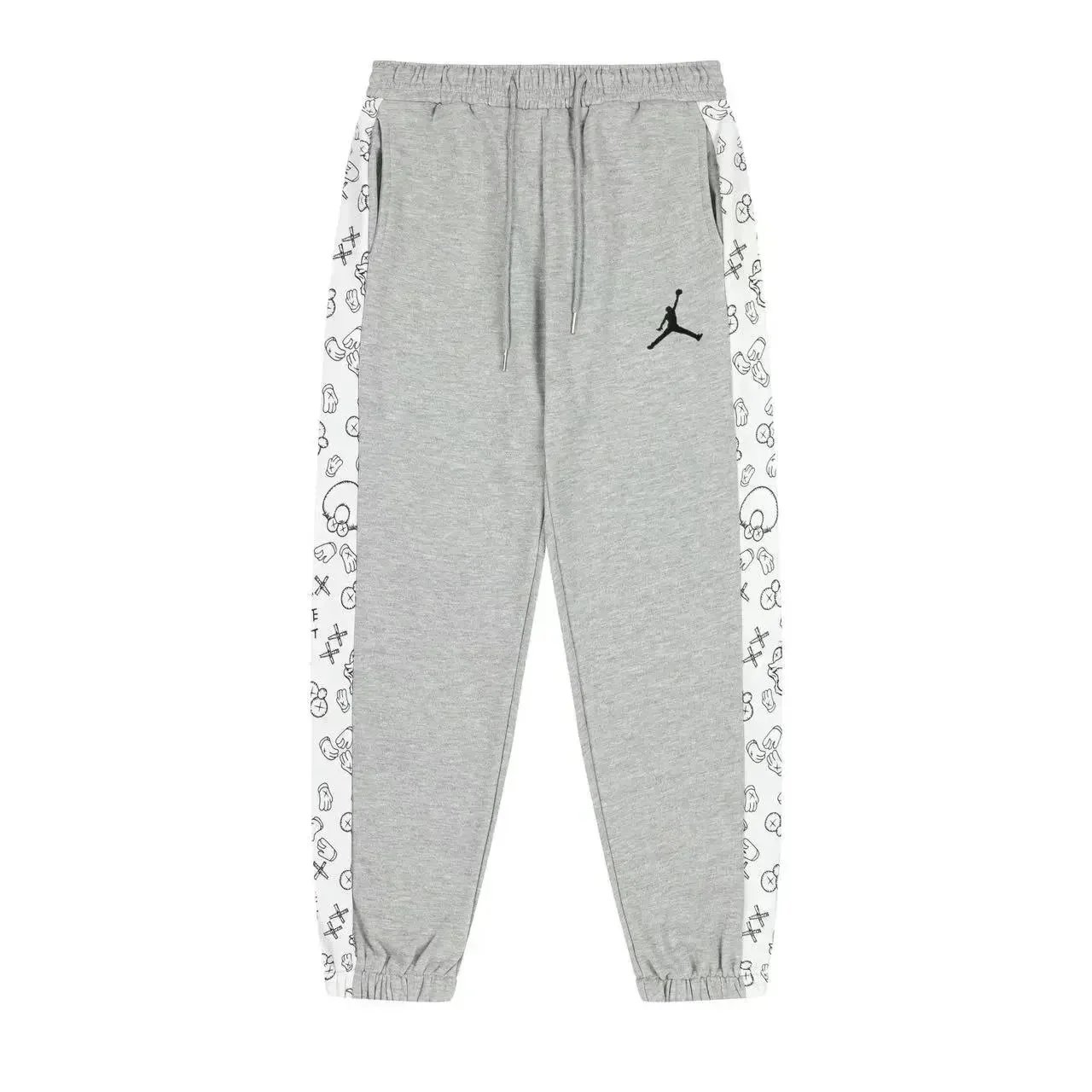 Jordan Joggers Black White Graphic Print Casual Sweatpants