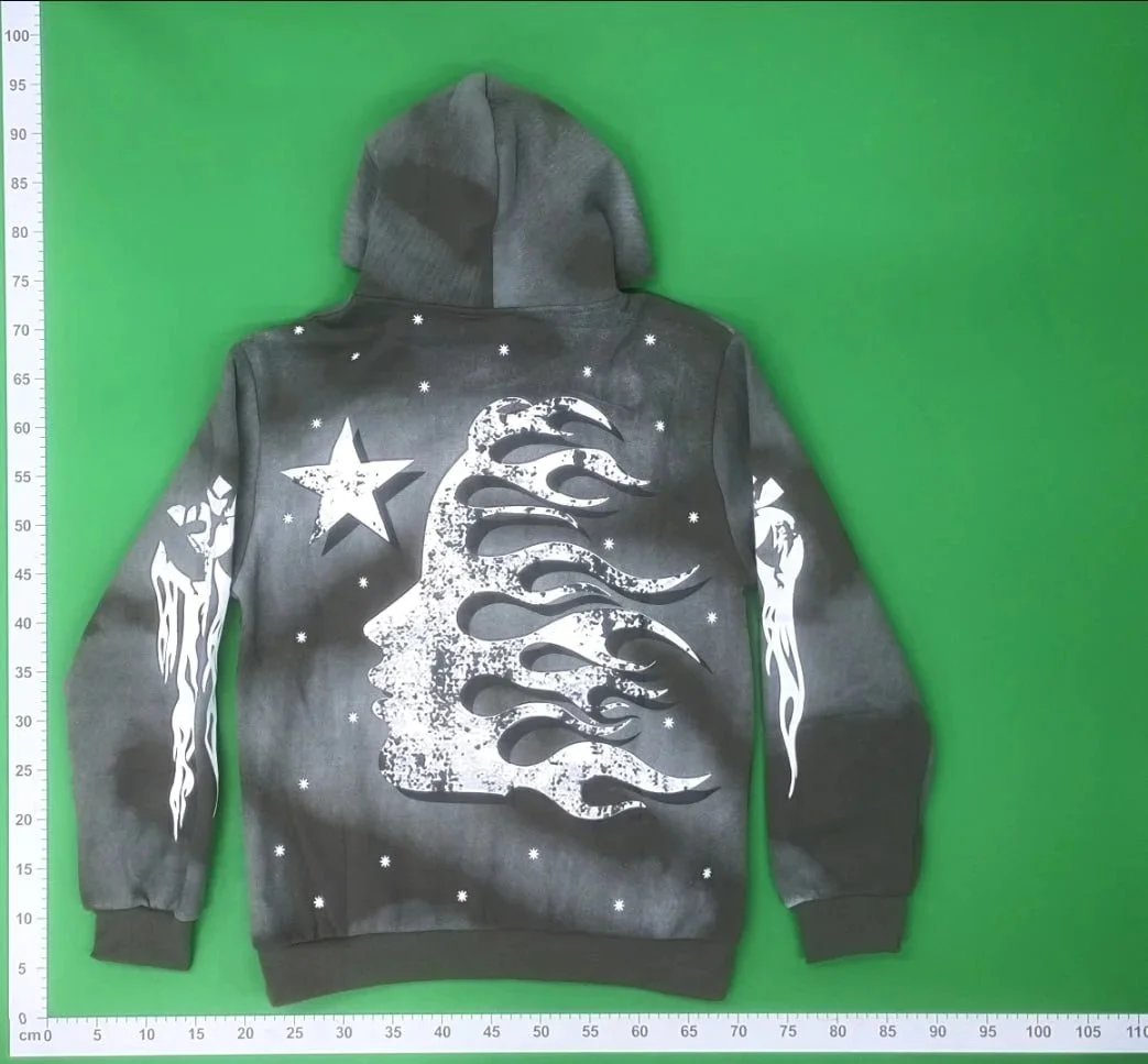 Hellstar Graphic Print Hoodie Multi Color Streetwear