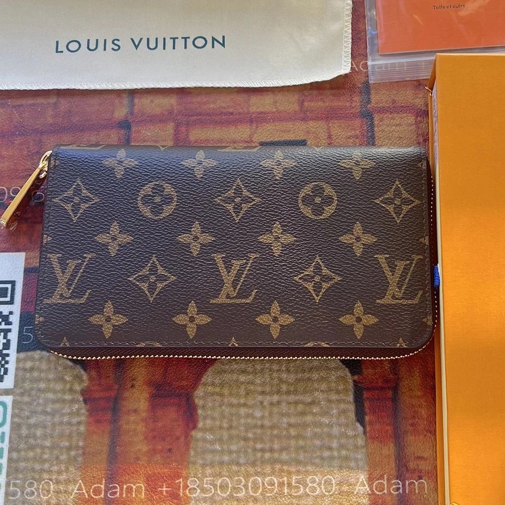 Louis Vuitton Wallets & Card Holders 60223 Monogram and checker-pattern wallet — 13 - Long Brown