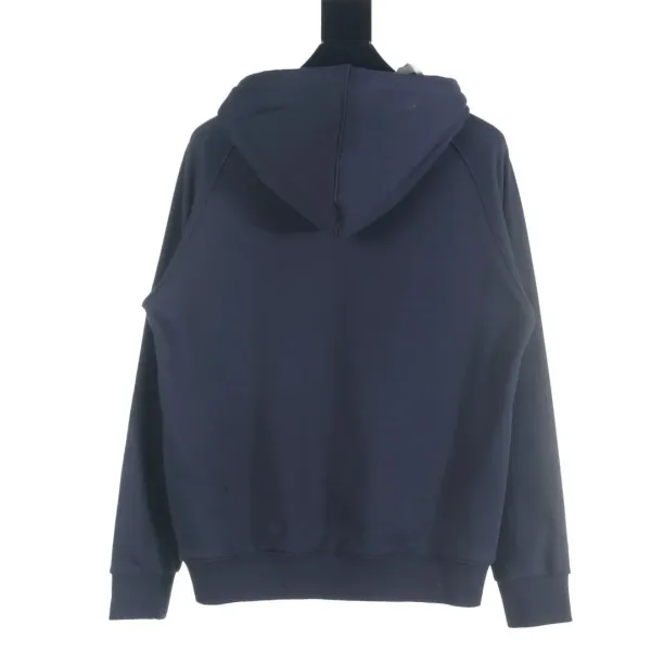 Burberry Logo-Embroidered Beige Zip-Up Hoodie - 8