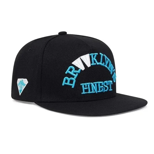 Unbranded Hats Brooklyn Embroidered Flat-Brim Snapback Cap product detail image 1