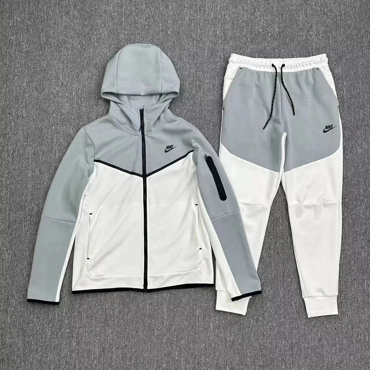 Nike Tech Fleece Gray Hooded Track Suit