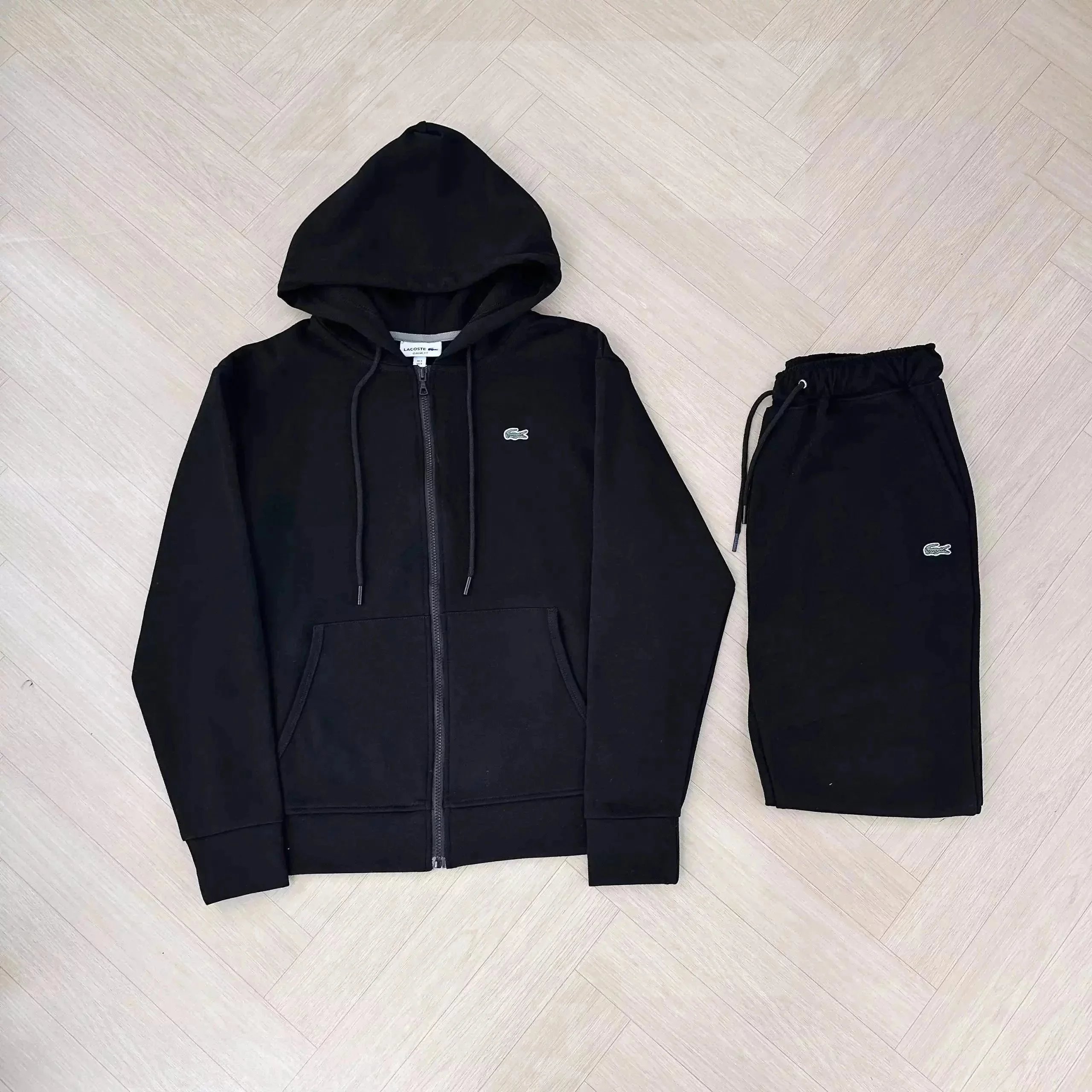 Polo Ralph Lauren Navy Gray Black Hooded Zip-Up Sweatshirt Jogger Set