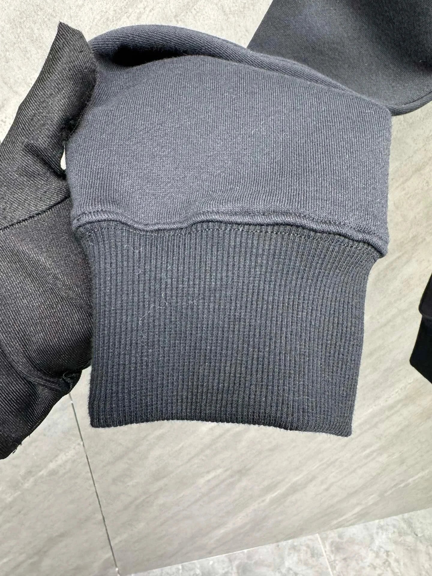 Celine Triomphe Hoodie Charcoal Gray Hoodie - 6