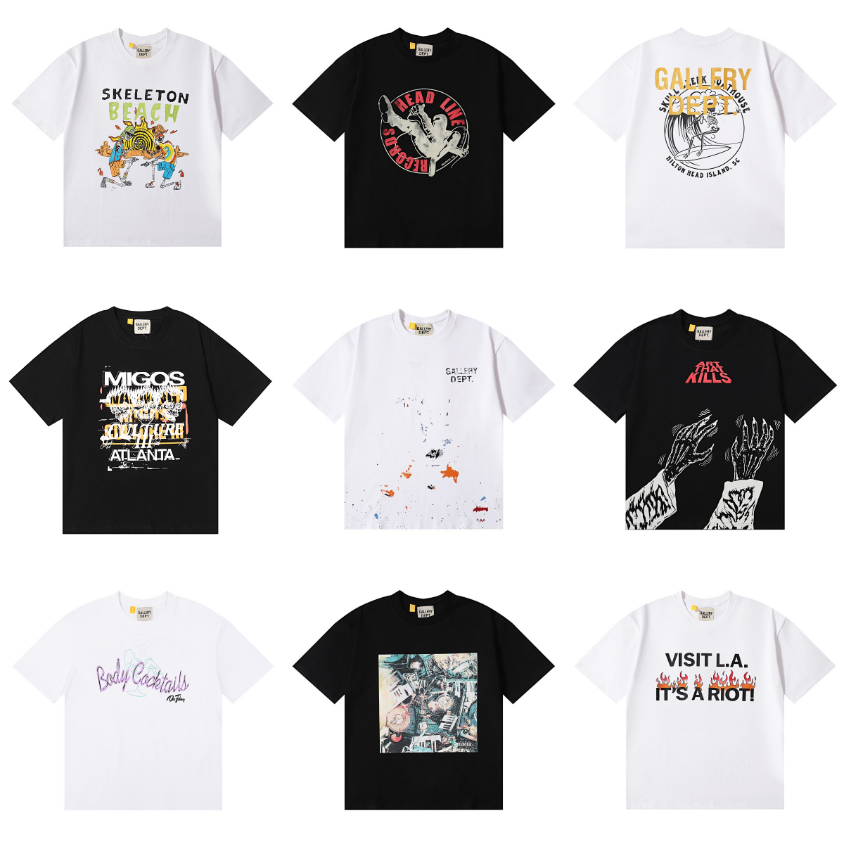 Gallery Dept Migos Culture Atlanta Graphic T-Shirt Black product detail 2 in Litbuy spreadsheet finds