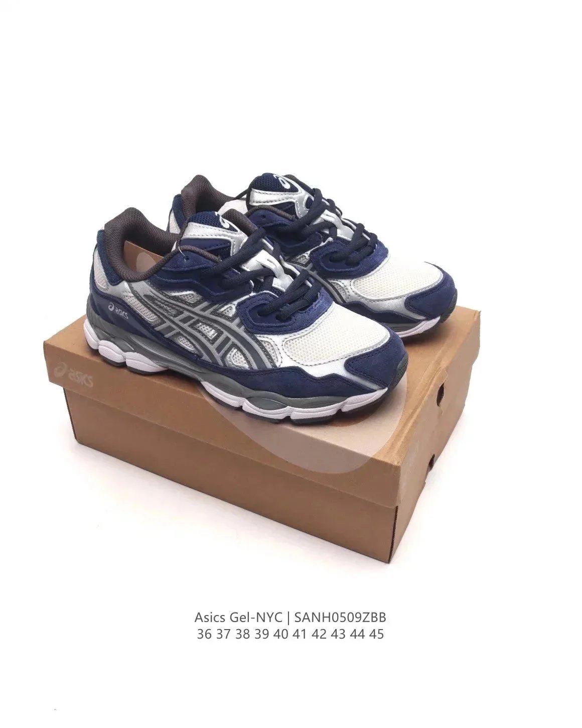 Asics Gel-NYC Silver Green Mesh Running Sneakers