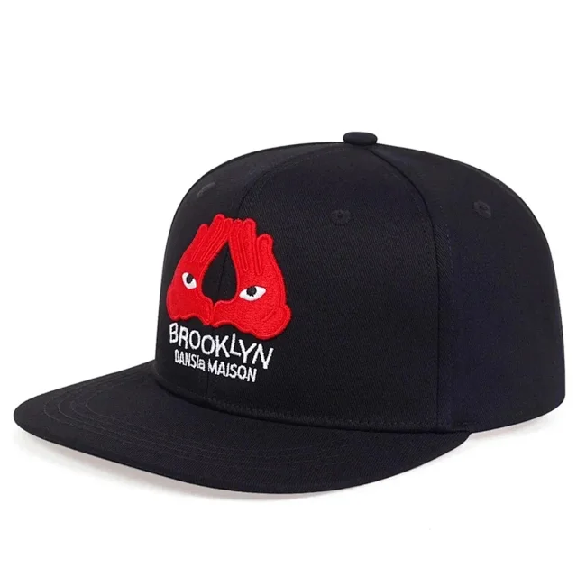 Unbranded Hats Brooklyn Embroidered Flat-Brim Snapback Cap product detail image 3