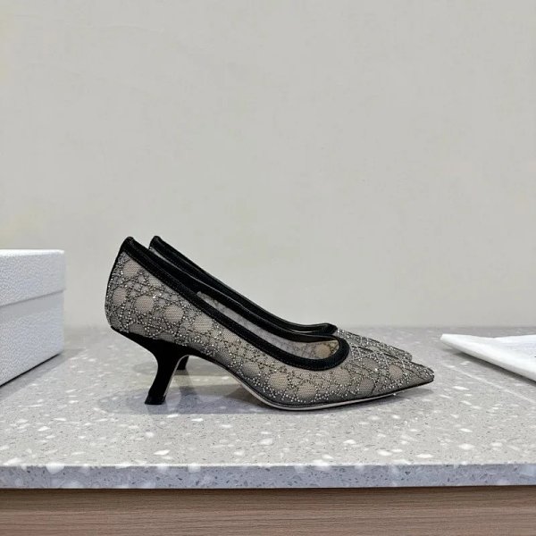 Dior J'Adior Mesh Embellished Kitten Heel Pumps Kitten Heels product listing in Litbuy spreadsheet finds