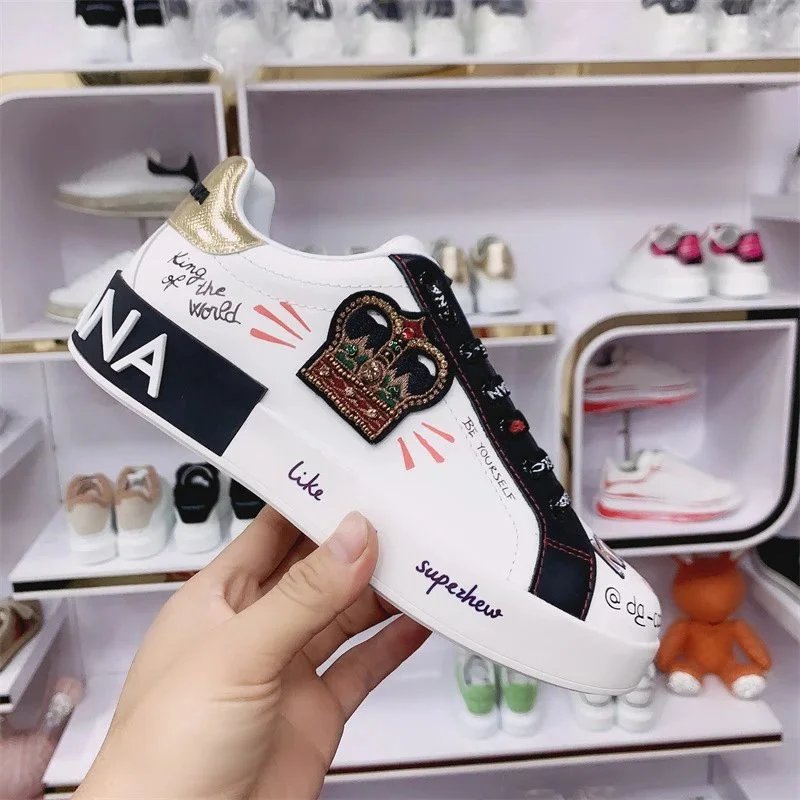 Dolce Gabbana Graffiti Couple Sneakers