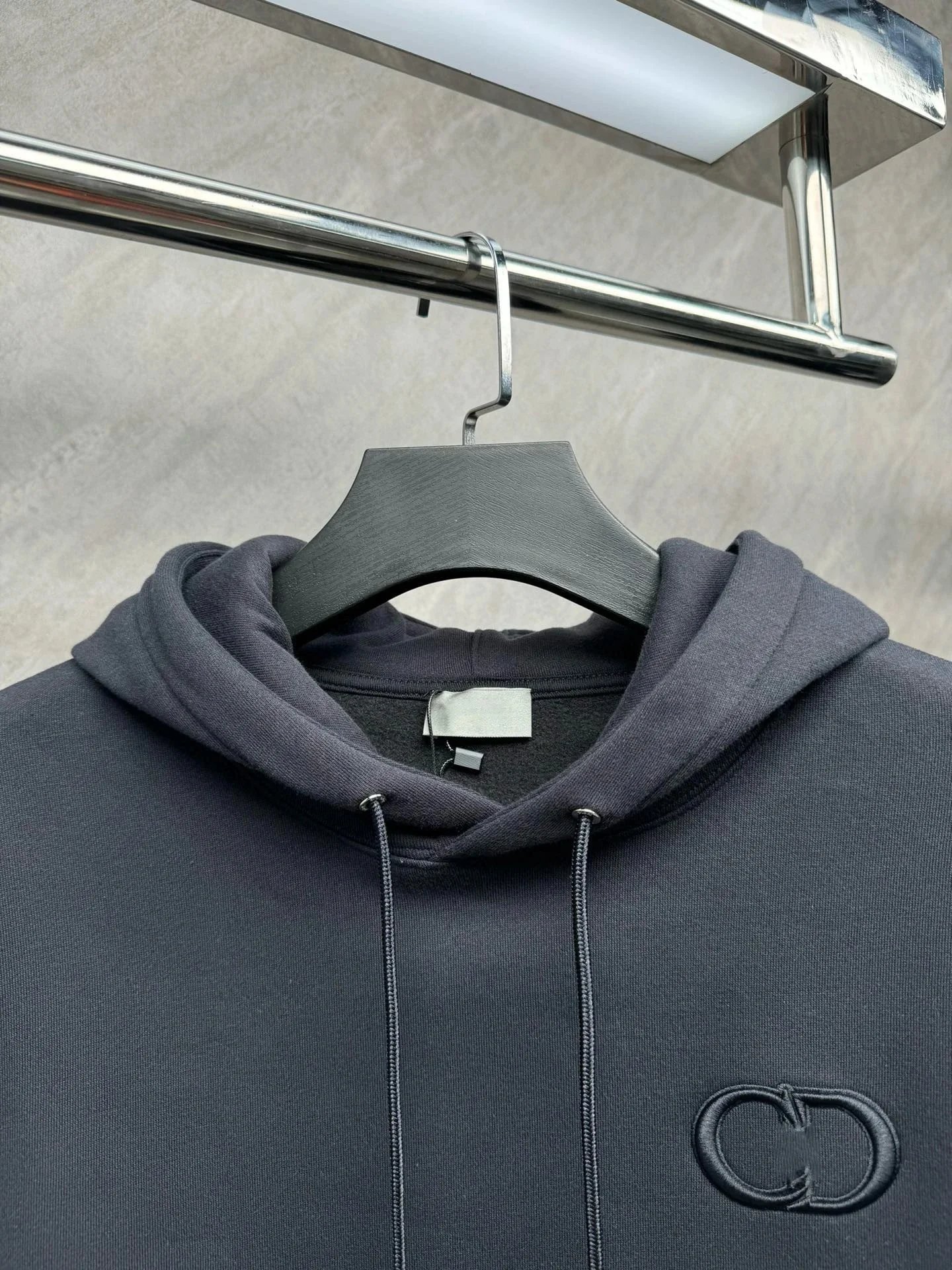 Celine Triomphe Hoodie Charcoal Gray Hoodie - 5