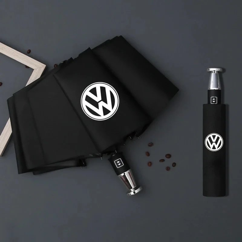 Volkswagen Logo Umbrella - Black Black