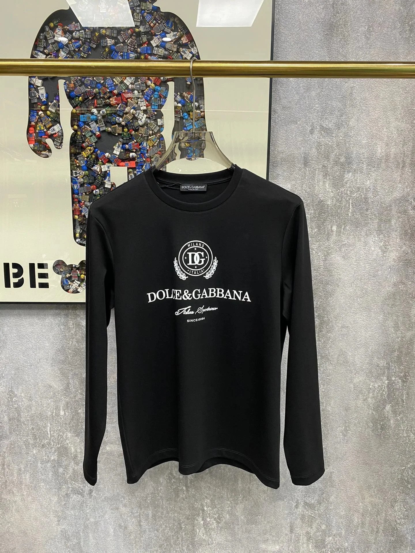 Dolce & Gabbana Dolce & Gabbana Black Long-Sleeve T-Shirt Black