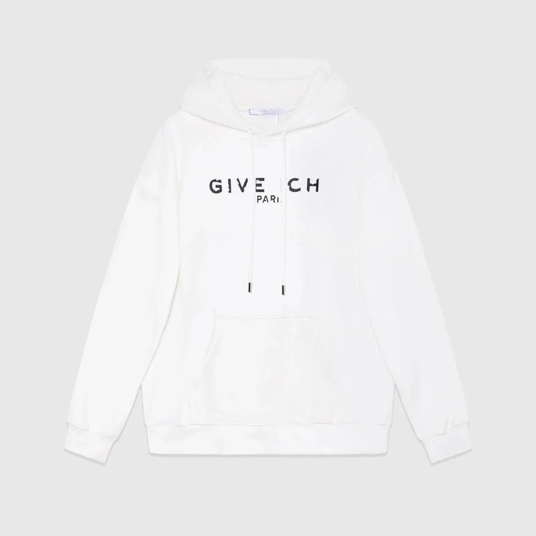 Givenchy Logo Print White Hoodie - 10