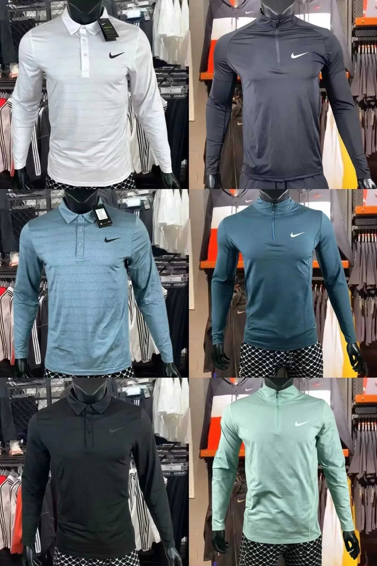 Nike Dri-Fit Uv Polo And Half-Zip Performance Tops T-Shirt