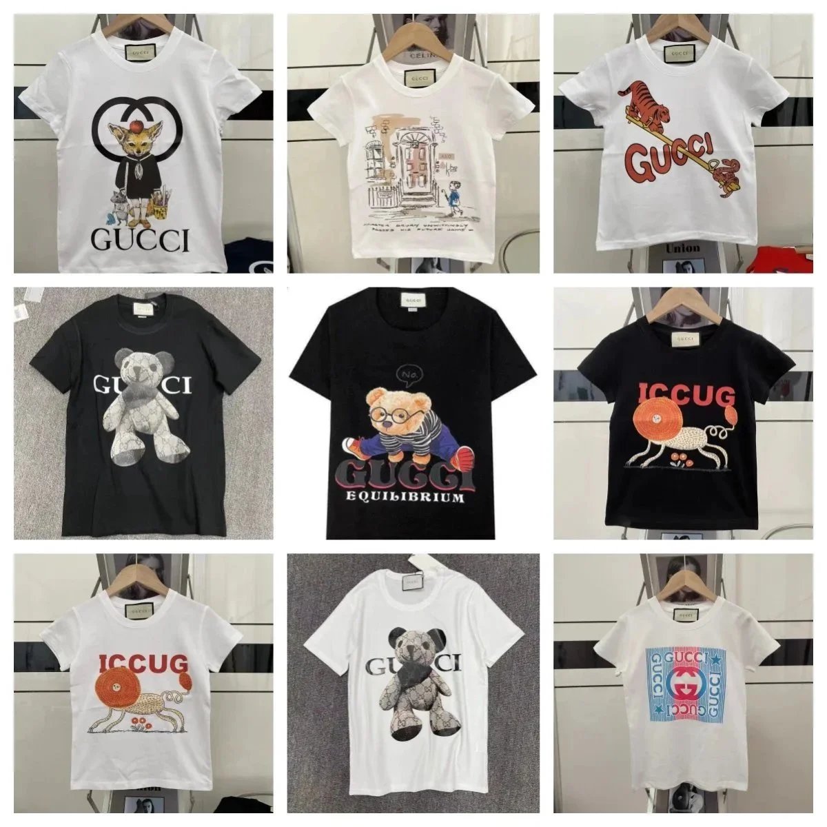 Gucci Gg Supreme Teddy Bear & Iconic Print T-Shirts