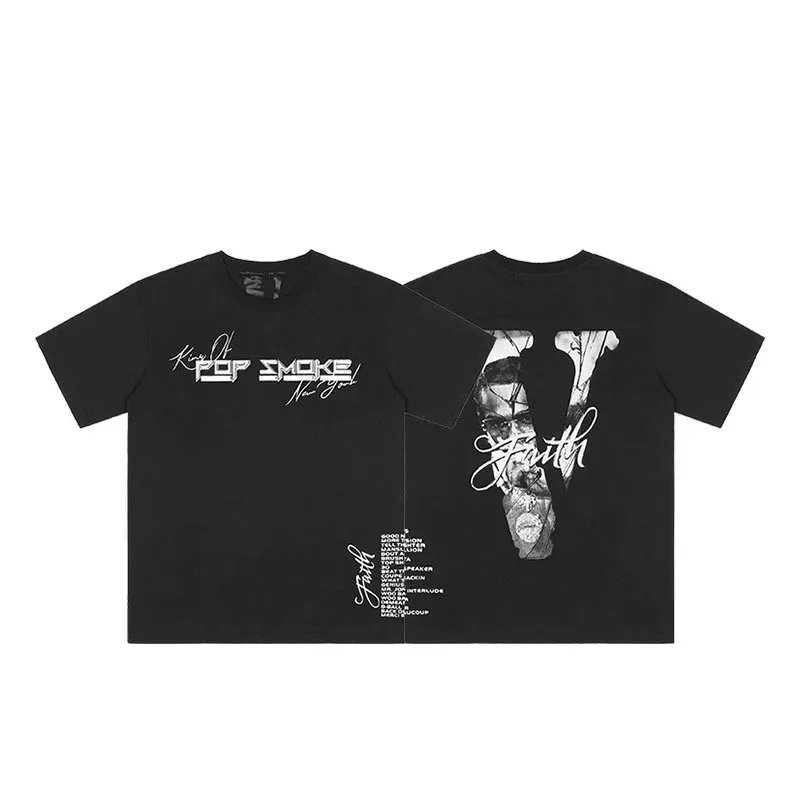 VLONE VLONE Faith Pop Smoke Black T-Shirt Black