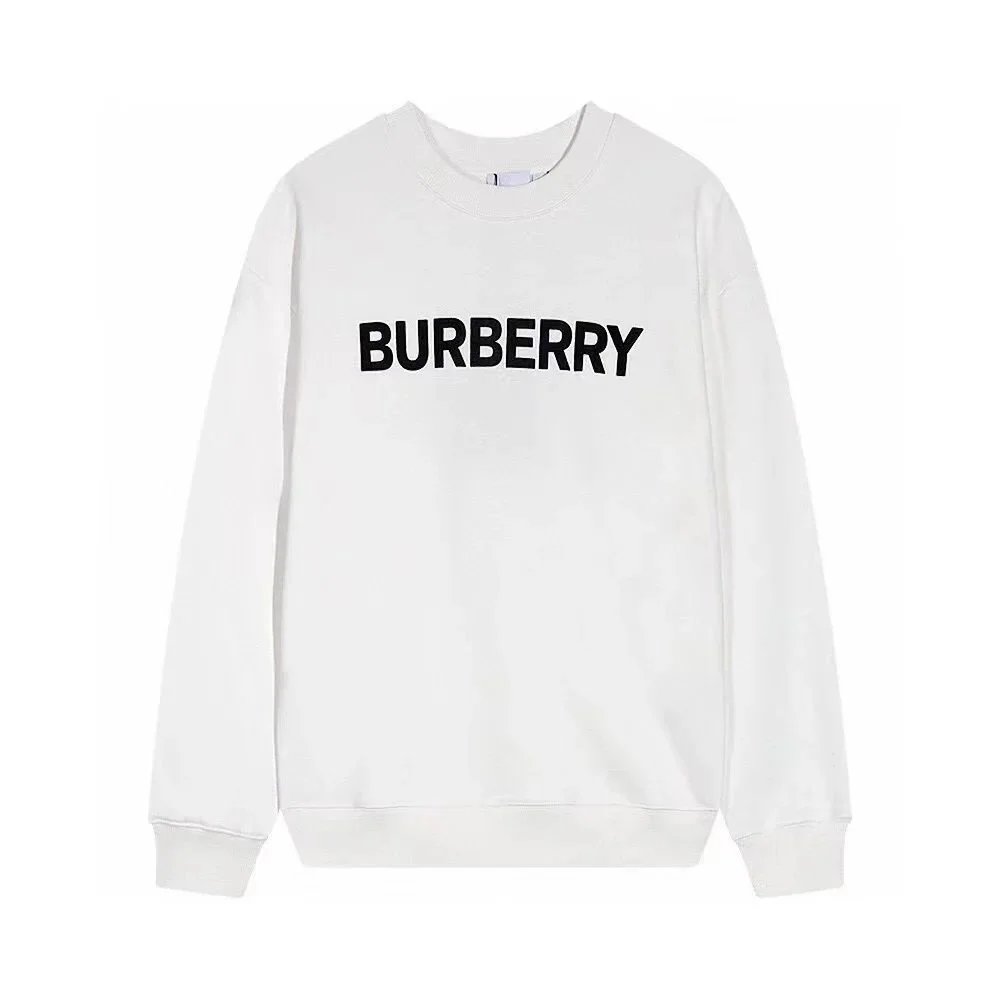 Burberry Graphic Print Black White Crewneck Sweatshirt