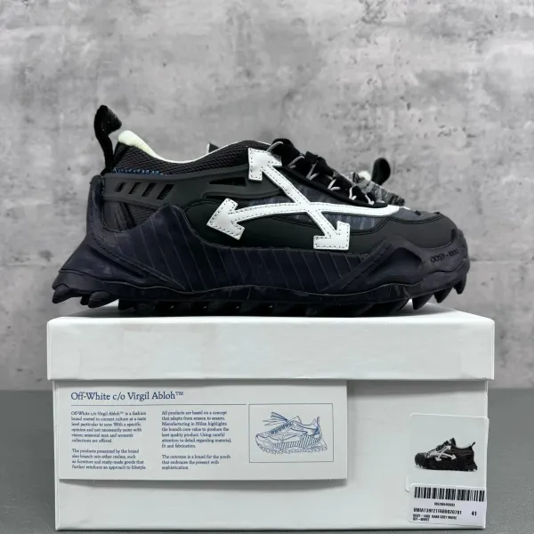 Off-White c/o Virgil Abloh ODSY-1000 Dark Grey White Sneakers - 1