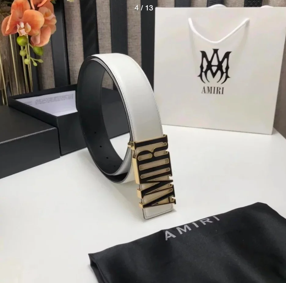 AMIRI Logo Buckle Be