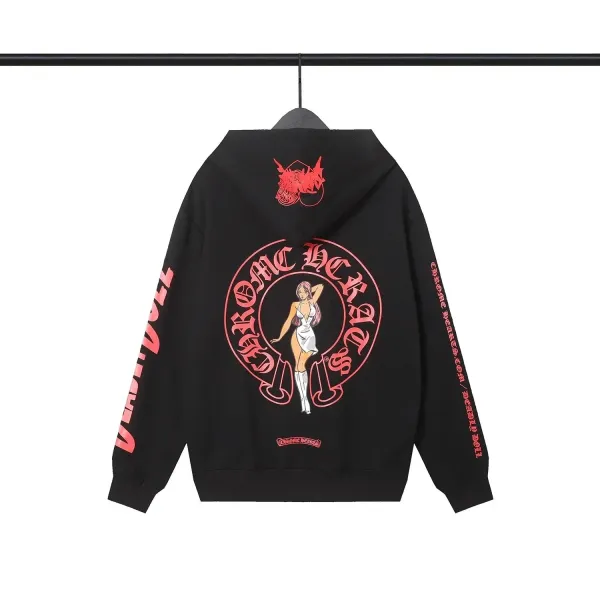 Off-White x Chrome Hearts Orange Hoodie - 7