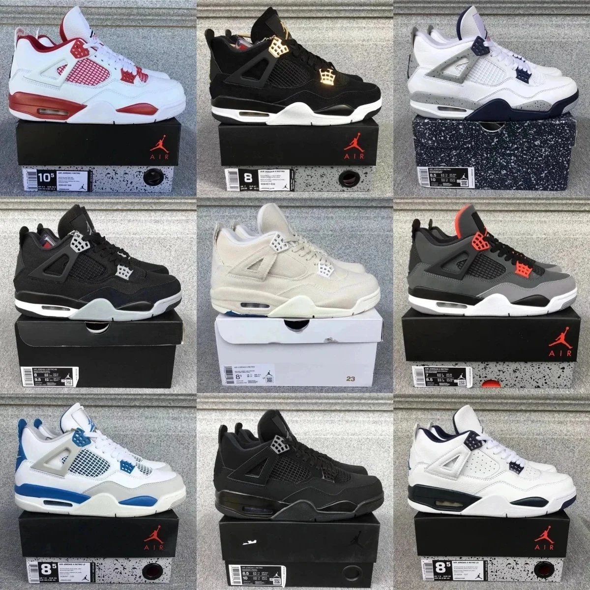 Jordan 4 Retro Basketball Sneakers