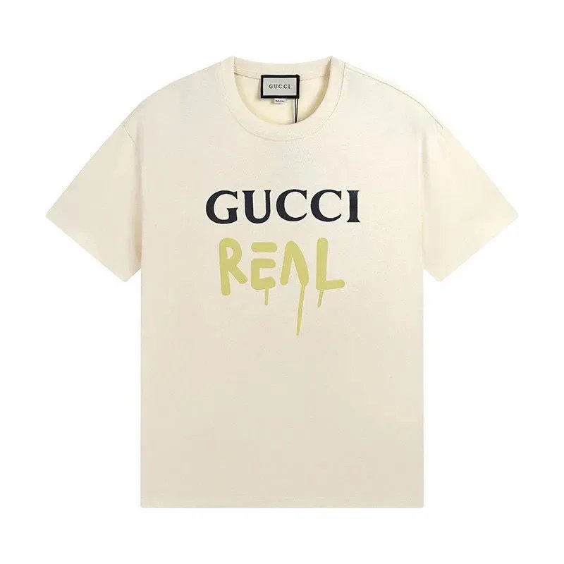 Gucci X Balenciaga White Black Cream Graphic Print Sweatshirt T-Shirt